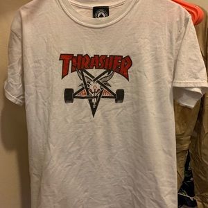 THRASHER SHIRT WHITE SIZE S